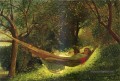 Fille dans un hamac réalisme peintre Winslow Homer